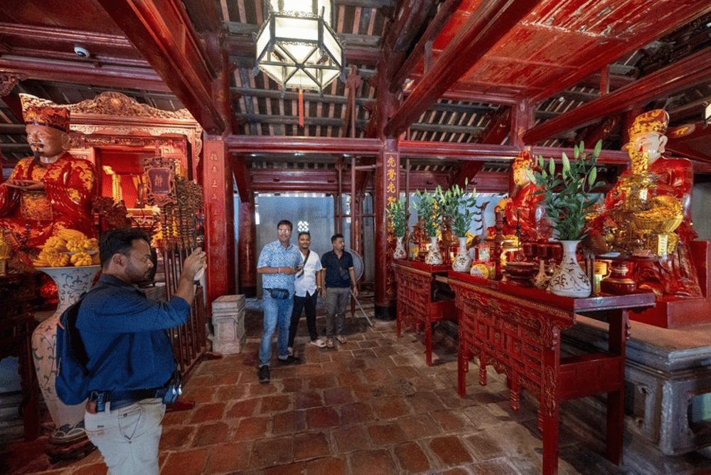 Đền Khải Thánh nằm ở vị trí sau cùng của khu di tích. (Nguồn: Facebook page Di tích Văn Miếu-Quốc Tử Giám)